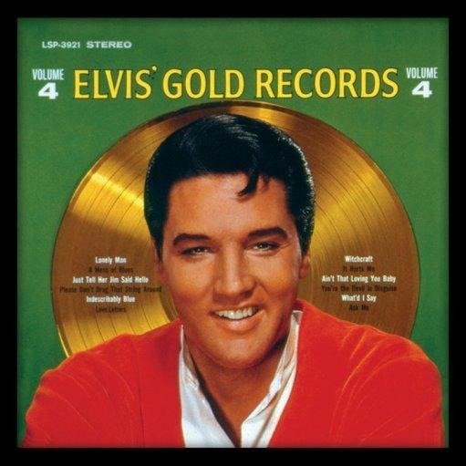 Elvis Presley: Gold Records -12" Album Cover Framed Print- (Cornice Lp) - Elvis Presley - Muziek - PYRAMID - 5050293197401 - 6 november 2015