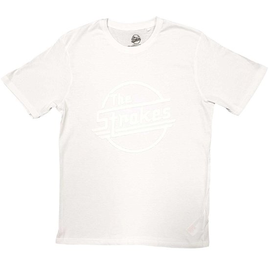 The Strokes Unisex Hi-Build T-Shirt: OG Magna (White-On-White) - Strokes - The - Merchandise -  - 5056561072401 - 
