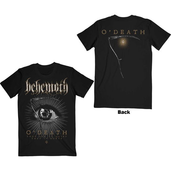 Behemoth Unisex T-Shirt: O'Death (Back Print) - Behemoth - Merchandise -  - 5056737219401 - 