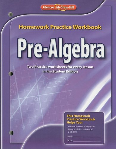 Cover for Mcgraw-hill Education · Pre-algebra, Homework Practice Workbook (Paperback Book) (2008)