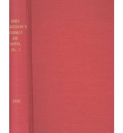 Cover for Soren Kierkegaard · Soren Kierkegaard's Journals and Papers, Volume 1: A-E (Hardcover bog) (1967)