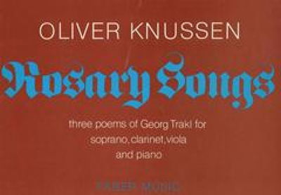 Rosary Songs - Oliver Knussen - Books - Faber & Faber - 9780571505401 - December 1, 1998