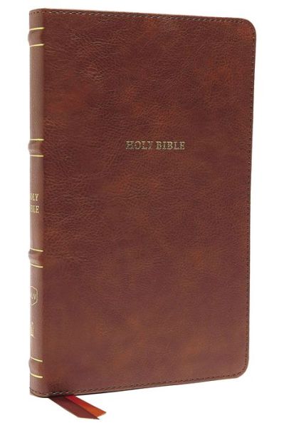 Cover for Thomas Thomas Nelson · NKJV, Thinline Bible, Leathersoft, Brown, Thumb Indexed, Red Letter Edition, Comfort Print (Book) (2020)