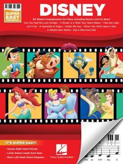 Disney - Super Easy Songbook - Hal Leonard Corp. - Książki - Hal Leonard - 9781495077401 - 7 marca 2017