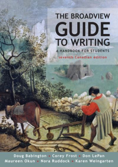 Cover for Corey Frost · The Broadview Guide to Writing, Canadian Edition (Spiral Book) [7 Revised edition] (2022)