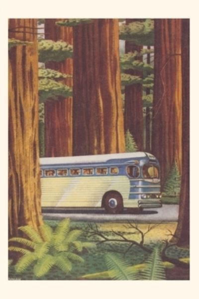 Cover for Found Image Press · Vintage Journal Bus in Redwoods (Book) (2022)