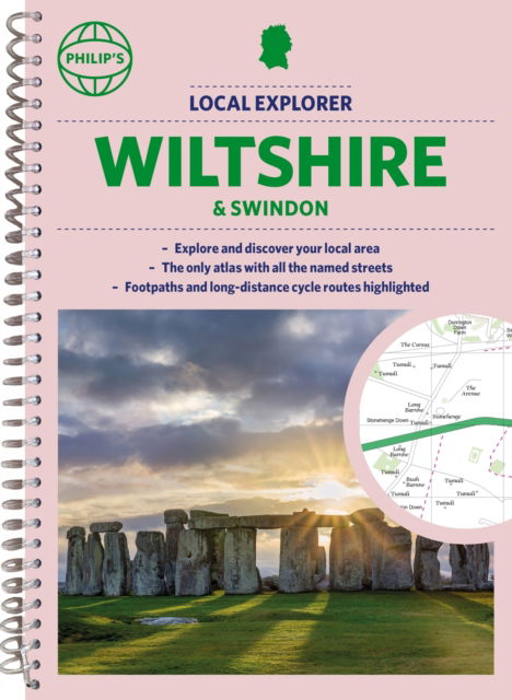 Philip's Local Explorer Street Atlas Wiltshire and Swindon - Philip's Street Atlas - Philip's Maps - Bøker - Octopus Publishing Group - 9781849076401 - 18. januar 2024