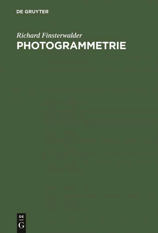 Cover for Richard Finsterwalder · Photogrammetrie (Book) (1939)