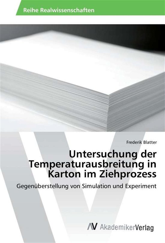 Cover for Blatter · Untersuchung der Temperaturausb (Buch)