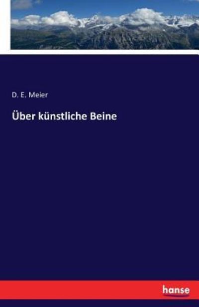 Cover for Meier · Über künstliche Beine (Book) (2016)