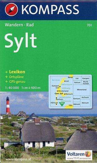 Kompass Wanderkarte: Insel Sylt - Mair-Dumont / Kompass - Books - Kompass - 9783854911401 - August 1, 2015