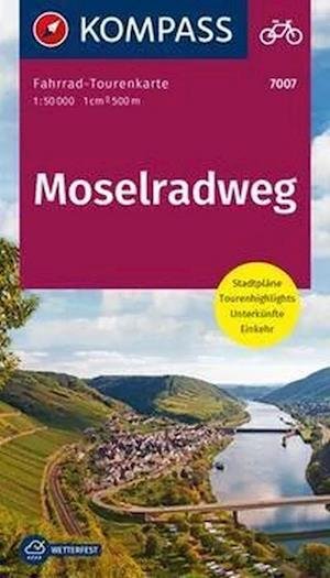 Cover for Mair-Dumont / Kompass · Kompass Fahrradkarte: Moselradweg (Hardcover Book) (2023)