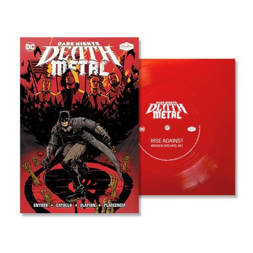 Cover for Rise Against · Broken Dreams / Inc. (Dark Nights: Death Metal #1 Soundtrack) (Red Vinyl) (Indies) (7&quot;)
