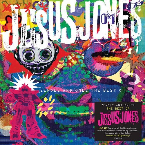 Cover for Jesus Jones · Zeroes And Ones - The Best Of (Gold Vinyl) (LP) (2022)