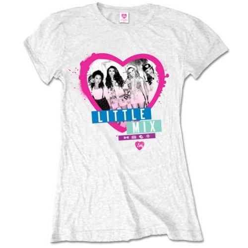 Little Mix Ladies T-Shirt: Spray can - Little Mix - Fanituote - Unlicensed - 5055295357402 - 