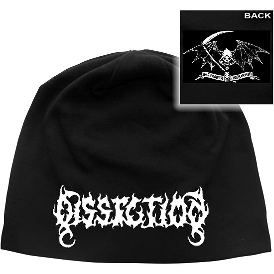 Cover for Dissection · Dissection Unisex Beanie Hat: Logo / Reaper (Back Print) (Bekleidung) [Black - Unisex edition]