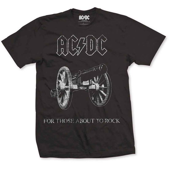 Cover for AC/DC · AC/DC Unisex T-Shirt: About to Rock (Black) (T-shirt) [size M] [Black - Unisex edition] (2020)