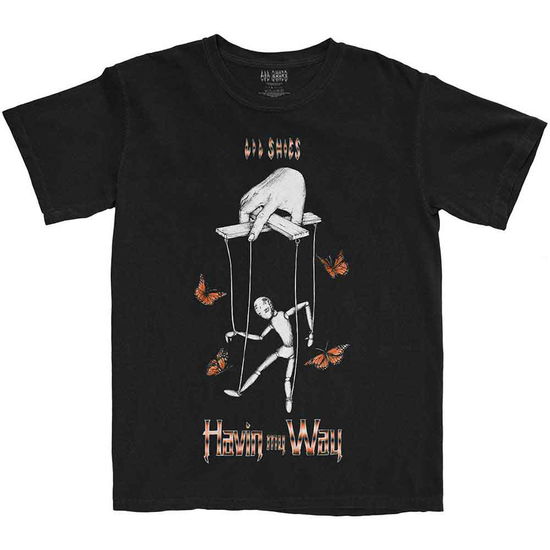 Lil Skies Unisex T-Shirt: Butterfly Puppet - Lil Skies - Merchandise -  - 5056561059402 - 