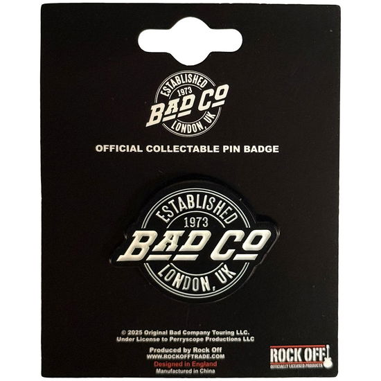 Cover for Bad Company · Bad Company Pin Badge: Est. 1973 Circle Logo (Badge) (2025)