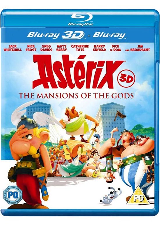 Cover for Asterix Mansion of the Gods 3D BD · Asterix and Obelix - Mansion Of The Gods 3D+2D (Blu-ray) (2016)