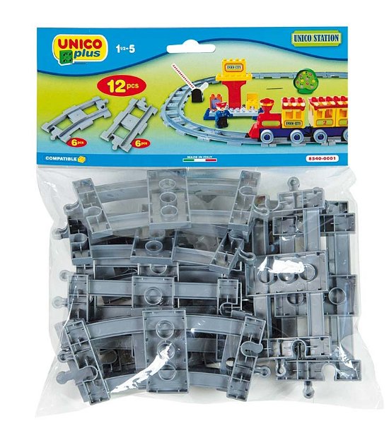 Cover for Unico Plus · Unico Plus - Costruzioni - Binari Treno 15 Pz (Toys)