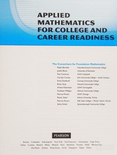 Cover for Consortium · Applied Mathematics for Coll (Bok)