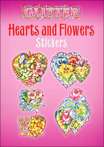 Glitter Hearts and Flowers Stickers - Dover Stickers - Joan O'Brien - Gadżety - Dover Publications Inc. - 9780486439402 - 29 października 2004