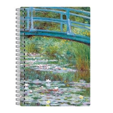 Monet Footbridge Wire-O Journal 6 X 8.5" - Sarah McMenemy - Books - Galison - 9780735357402 - February 11, 2019