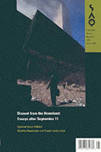 Cover for Frank Lentricchia · Dissent from the Homeland: Essays After September 11 (Paperback Book) (2002)