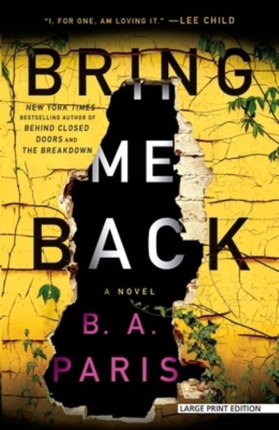 Cover for B. A. Paris · Bring Me Back (Book) (2019)