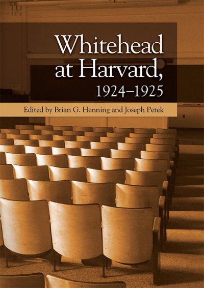 Cover for Henning  Brian G · Whitehead at Harvard, 1924 1925 (Paperback Book) (2021)