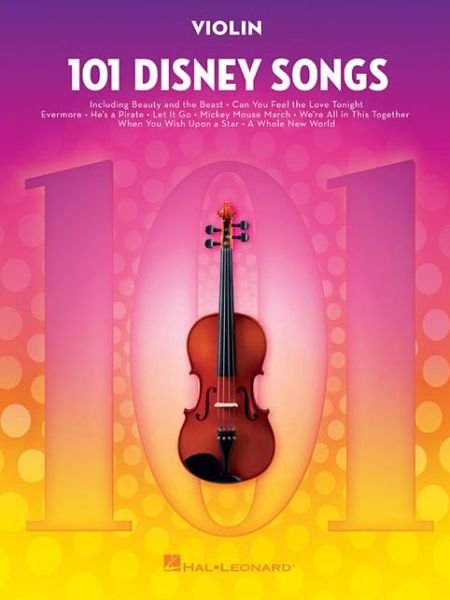 Cover for 101 Disney songs for violin (Book) (2018)