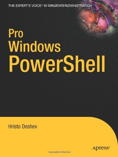 Cover for Hristo Deshev · Pro Windows PowerShell (Paperback Book) [1st edition] (2008)
