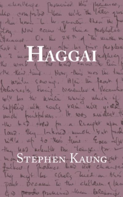 Cover for Stephen Kaung · Haggai (Book) (2022)