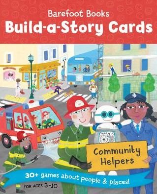 Cover for Barefoot Books · Build a Story Cards Community Helpers (Løsblad) (2019)