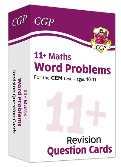 Cover for CGP Books · 11+ CEM Revision Question Cards: Maths Word Problems - Ages 10-11 - CGP CEM 11+ Ages 10-11 (Innbunden bok) (2020)