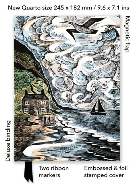Cover for Angela Harding: Curlew Cry (Foiled Quarto Journal) - Flame Tree Quarto Notebook (Skrivemateriell) (2026)