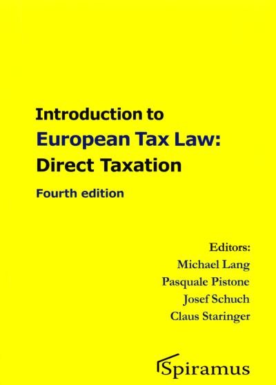 Cover for Michael Lang · Introduction to European tax law on direct taxation (Bog) [4th edition. edition] (2016)