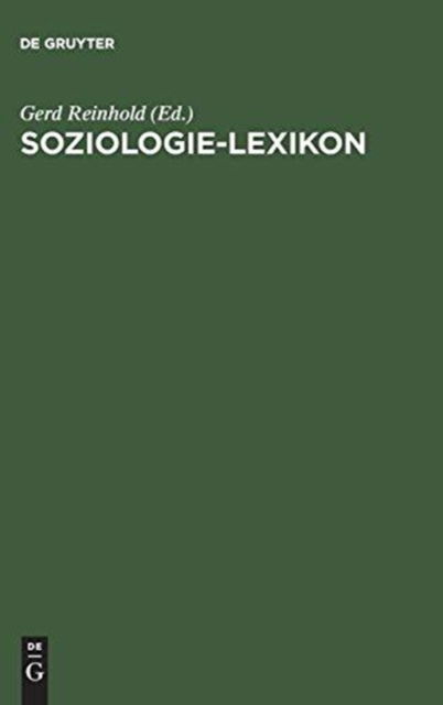 Cover for Siegfried Lamnek · Soziologie- Lexikon. (Hardcover Book) (2000)