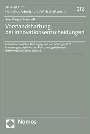 Cover for Ann Margret Herzhoff · Vorstandshaftung Bei Innovationsentscheidungen (Book) (2023)