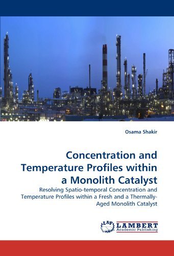 Cover for Osama Shakir · Concentration and Temperature Profiles Within a Monolith Catalyst: Resolving Spatio-temporal Concentration and Temperature Profiles Within a Fresh and a Thermally- Aged Monolith Catalyst (Pocketbok) (2009)