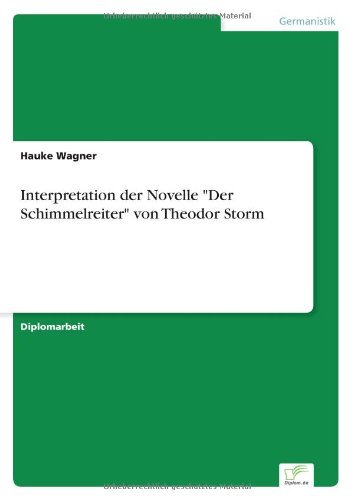 Interpretation der Novelle Der Schimmelreiter von Theodor Storm - Hauke Wagner - Books - Diplom.de - 9783838611402 - November 9, 1998