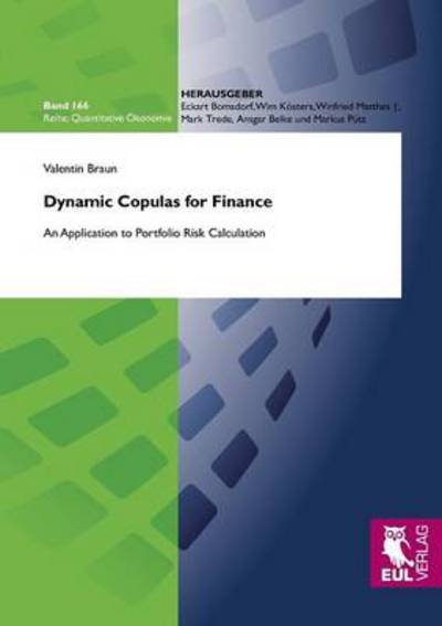 Cover for Valentin Braun · Dynamic Copulas for Finance (Paperback Book) (2011)