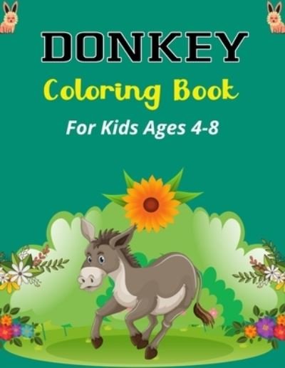 Cover for Ensumongr Publications · DONKEY Coloring Book For Kids Ages 4-8 (Paperback Book) (2020)