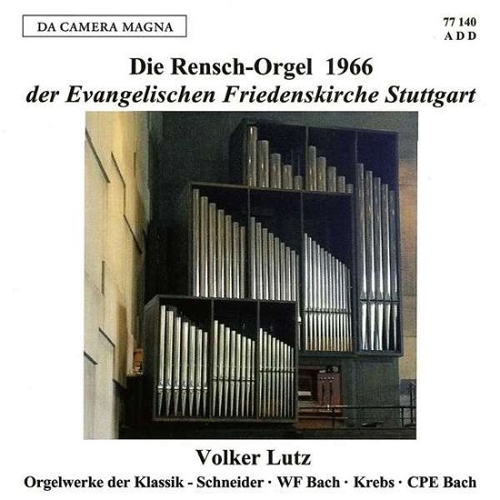 Cover for Bach,w.f. / Lutz · Organ Music (CD) (2016)