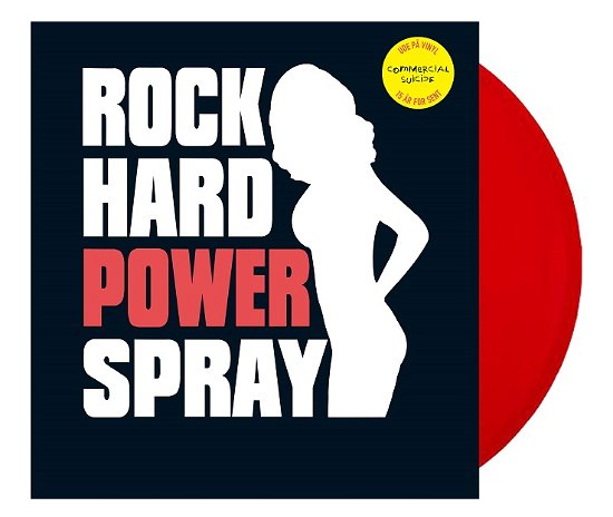 Cover for Rock Hard Power Spray · Commercial Suicide (Red Vinyl) (LP) [Limited edition] (2021)