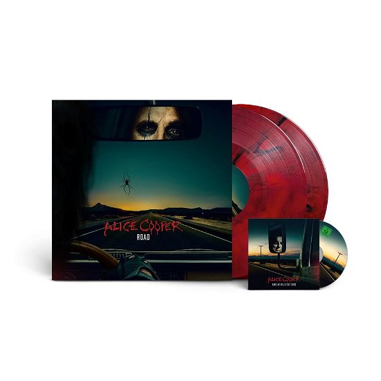 Cover for Alice Cooper · Road (LP/DVD) [Limited Red Marbled Vinyl edition] (2023)