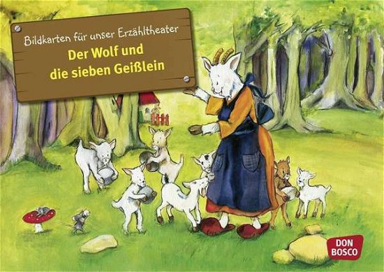 Cover for Petra (ill.) Lefin · Bildkarten.Erzähl.Wolf u.d.7 Geißlein (Book)