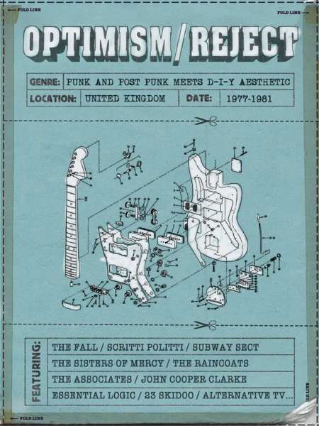 Cover for Multiple Artists · Optimism / Reject ~ Punk and Post-punk Meets D-i-y Aesthetic 1977-1981: 4cd Deluxe Bookpack Edition (CD) [Deluxe Bookpack edition] (2019)