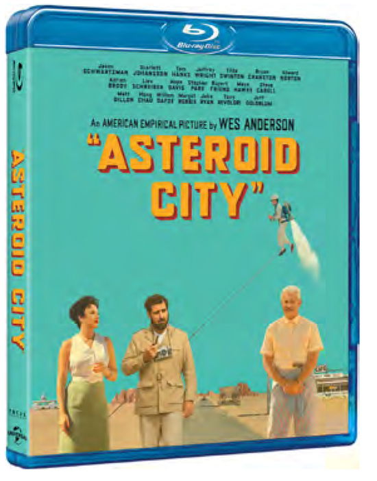 Cover for Schwartzman, Johansson, Hanks, Goldblum, Dillon, Norton · Asteroid City (Blu-ray) (2024)